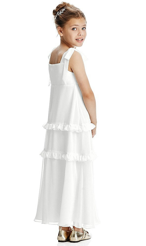 Back View - White Flower Girl Dress FL4071
