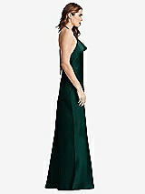 Side View Thumbnail - Evergreen Cowl-Neck Convertible Maxi Slip Dress - Reese