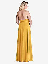 Alt View 2 Thumbnail - NYC Yellow Chiffon Maxi Wrap Dress with Sash - Cora
