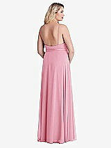 Alt View 2 Thumbnail - Peony Pink Chiffon Maxi Wrap Dress with Sash - Cora