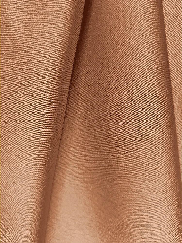 Front View - Toffee Lux Charmeuse Fabric by the yard