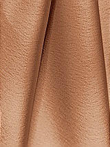 Front View Thumbnail - Toffee Lux Charmeuse Fabric by the yard