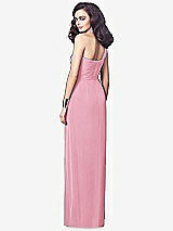 Alt View 2 Thumbnail - Peony Pink One-Shoulder Draped Maxi Dress with Front Slit - Aeryn