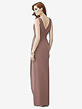 Rear View Thumbnail - Sienna Sleeveless Draped Faux Wrap Maxi Dress - Dahlia