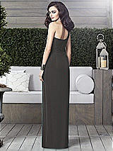 Alt View 2 Thumbnail - Caviar Gray One-Shoulder Draped Maxi Dress with Front Slit - Aeryn