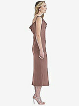 Side View Thumbnail - Sienna Asymmetrical One-Shoulder Cowl Midi Slip Dress