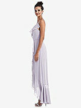 Side View Thumbnail - Moondance Ruffle-Trimmed V-Neck High Low Wrap Dress