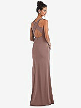 Front View Thumbnail - Sienna Criss-Cross Cutout Back Maxi Dress with Front Slit