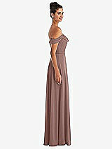 Side View Thumbnail - Sienna Off-the-Shoulder Draped Neckline Maxi Dress
