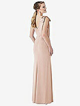 Rear View Thumbnail - Cameo Bow-Shoulder V-Back Trumpet Gown