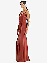 Alt View 2 Thumbnail - Amber Sunset Cowl-Neck Draped Wrap Maxi Dress with Front Slit