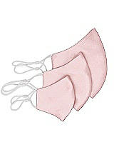 Rear View Thumbnail - Ballet Pink Satin Twill Reusable Face Mask