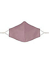 Front View Thumbnail - Dusty Rose Satin Twill Reusable Face Mask