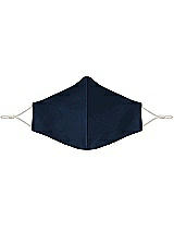 Front View Thumbnail - Midnight Navy Satin Twill Reusable Face Mask