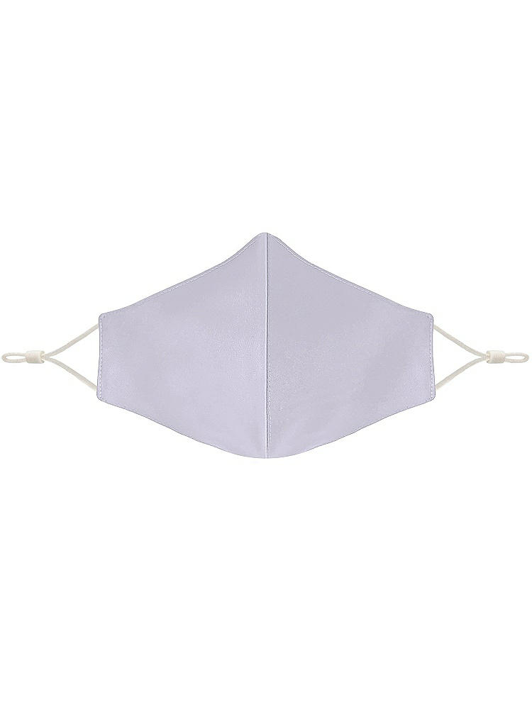 Front View - Silver Dove Satin Twill Reusable Face Mask