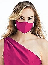 Alt View 2 Thumbnail - Think Pink Satin Twill Reusable Face Mask