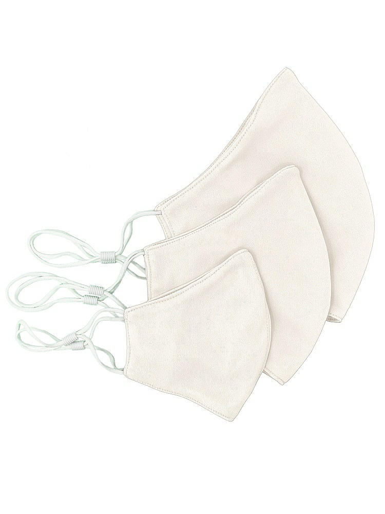 Back View - Ivory Crepe Reusable Face Mask
