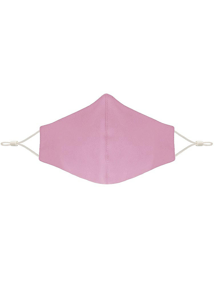 Front View - Powder Pink Crepe Reusable Face Mask