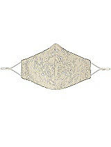 Front View Thumbnail - Champagne Rococo Lace Reusable Face Mask