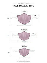 Rear View Thumbnail - Suede Rose Sequin Lace Reusable Face Mask