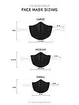Rear View Thumbnail - Black Sequin Lace Reusable Face Mask