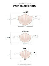 Rear View Thumbnail - Blush Sequin Lace Reusable Face Mask