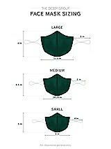 Alt View 1 Thumbnail - Hunter Green Soft Jersey Reusable Face Mask