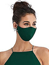 Alt View 2 Thumbnail - Hunter Green Soft Jersey Reusable Face Mask