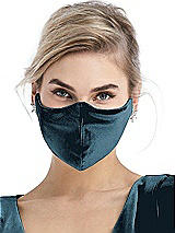 Alt View 2 Thumbnail - Dutch Blue Lux Velvet Reusable Face Mask