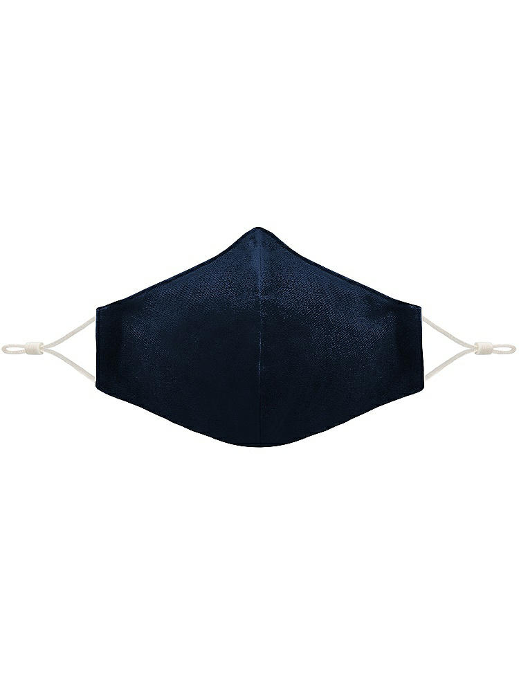 Front View - Midnight Navy Lux Velvet Reusable Face Mask