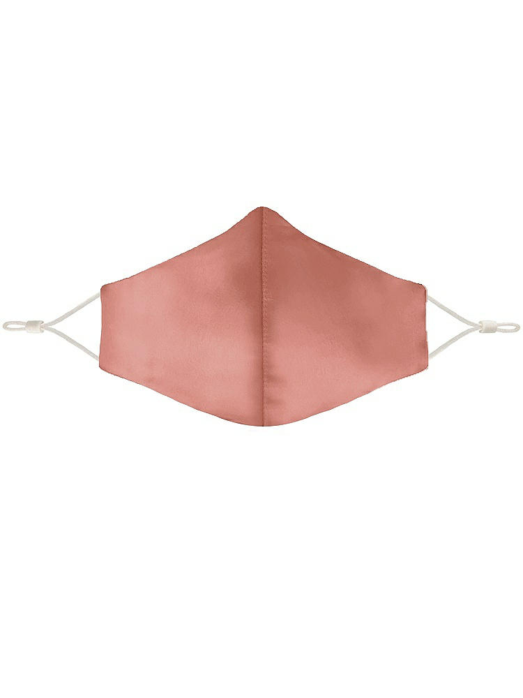 Front View - Desert Rose Lux Charmeuse Reusable Face Mask