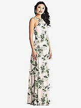 Side View Thumbnail - Palm Beach Print Bella Bridesmaids Dress BB129