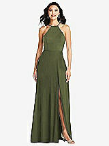 Front View Thumbnail - Olive Green Bella Bridesmaids Dress BB129