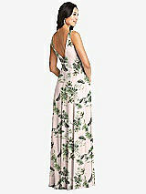 Rear View Thumbnail - Palm Beach Print Bella Bridesmaids Dress BB131