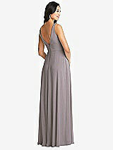 Rear View Thumbnail - Cashmere Gray Bella Bridesmaids Dress BB131