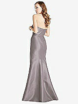 Rear View Thumbnail - Cashmere Gray Bella Bridesmaids Dress BB133