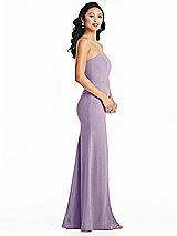 Side View Thumbnail - Pale Purple Bella Bridesmaids Dress BB134