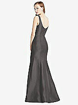 Rear View Thumbnail - Caviar Gray Bella Bridesmaids Dress BB135