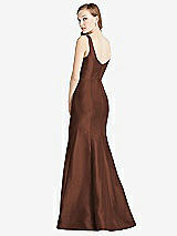 Rear View Thumbnail - Cognac Bella Bridesmaids Dress BB135
