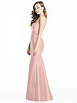 Side View Thumbnail - Rose - PANTONE Rose Quartz Bella Bridesmaids Dress BB135