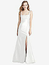 Front View Thumbnail - White Bella Bridesmaids Dress BB135