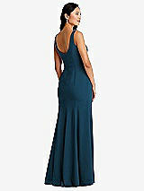 Rear View Thumbnail - Atlantic Blue Bella Bridesmaids Dress BB136
