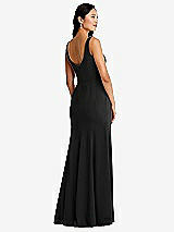 Rear View Thumbnail - Black Bella Bridesmaids Dress BB136
