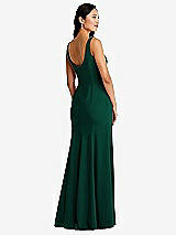 Rear View Thumbnail - Hunter Green Bella Bridesmaids Dress BB136