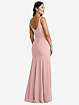 Rear View Thumbnail - Rose - PANTONE Rose Quartz Bella Bridesmaids Dress BB136