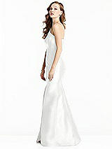 Side View Thumbnail - White Bella Bridesmaids Dress BB137