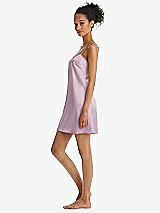 Side View Thumbnail - Suede Rose Mini Stretch Satin Slip with Adjustable Straps - Kyle