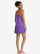 Rear View Thumbnail - Pansy Mini Stretch Satin Slip with Adjustable Straps - Kyle