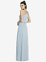 Rear View Thumbnail - Mist Inverted V-Back Blouson A-Line Maxi Dress