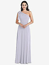 Alt View 1 Thumbnail - Silver Dove Draped One-Shoulder Maxi Dress with Scarf Bow